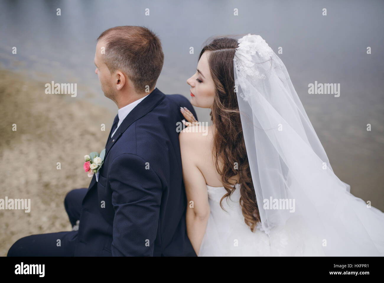 Matura in amore Foto Stock