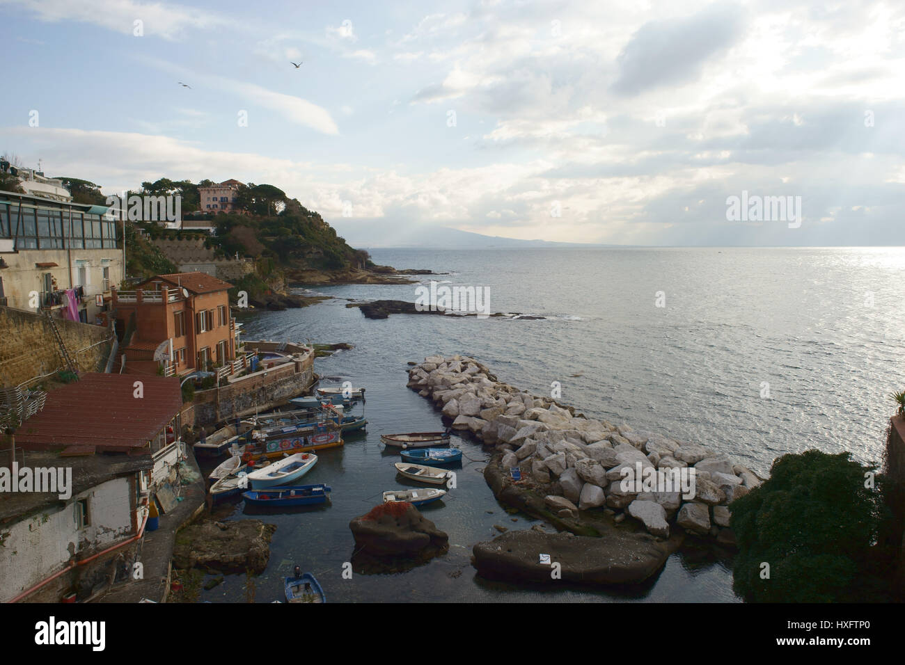 Marechiaro, Posillipo, Napoli, Italia Foto Stock