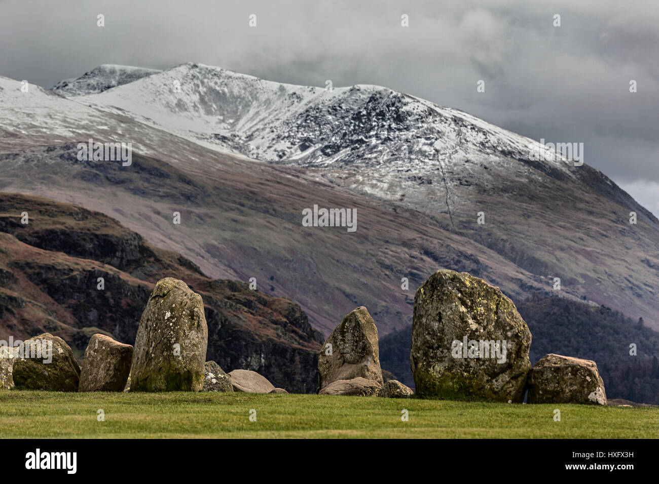 Castlerigg Stone Circle, Keswick Foto Stock