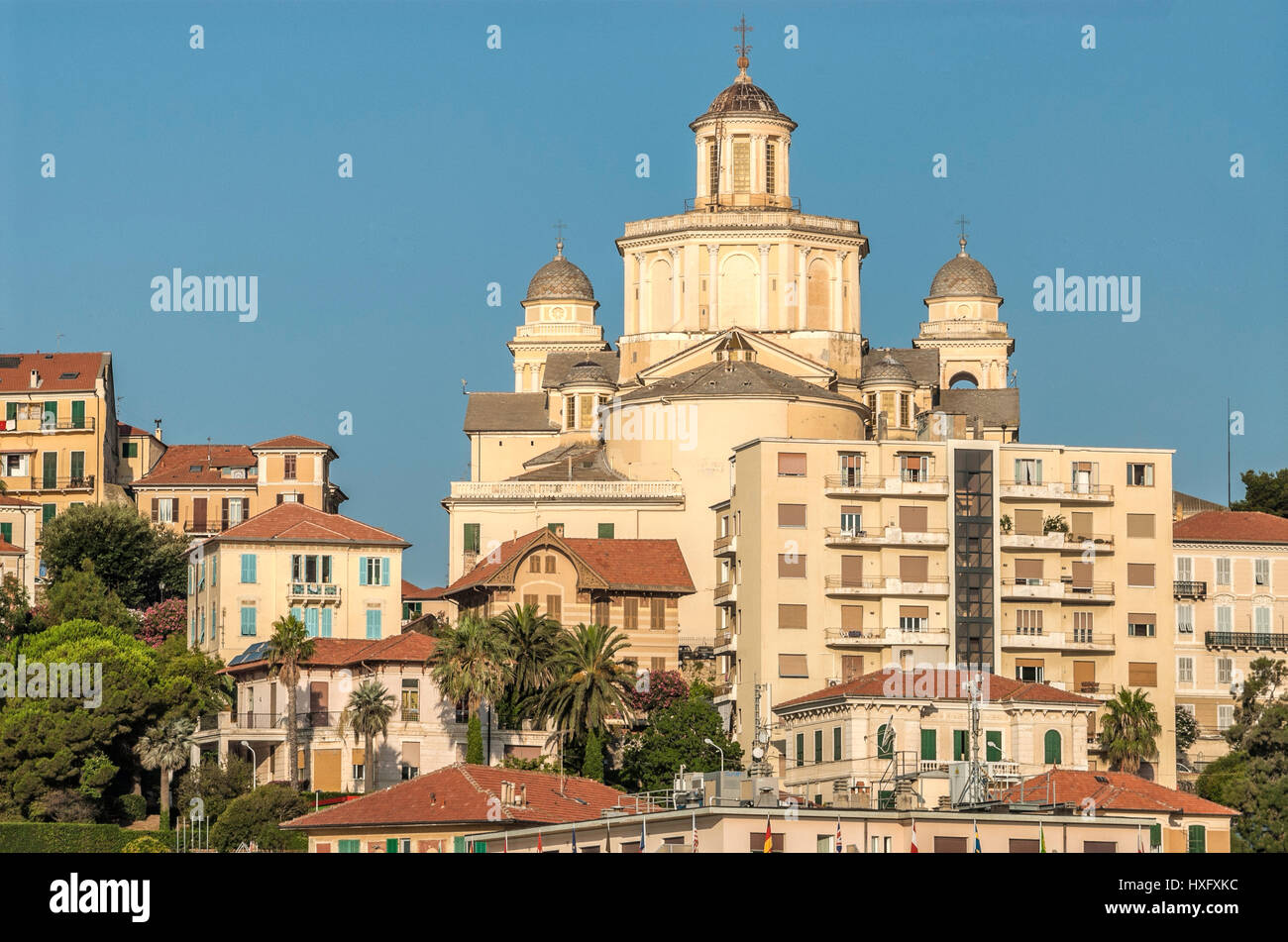Duomo San Maurizio in Imperia, una città costiera e comune nella regione Liguria, Italia. Foto Stock