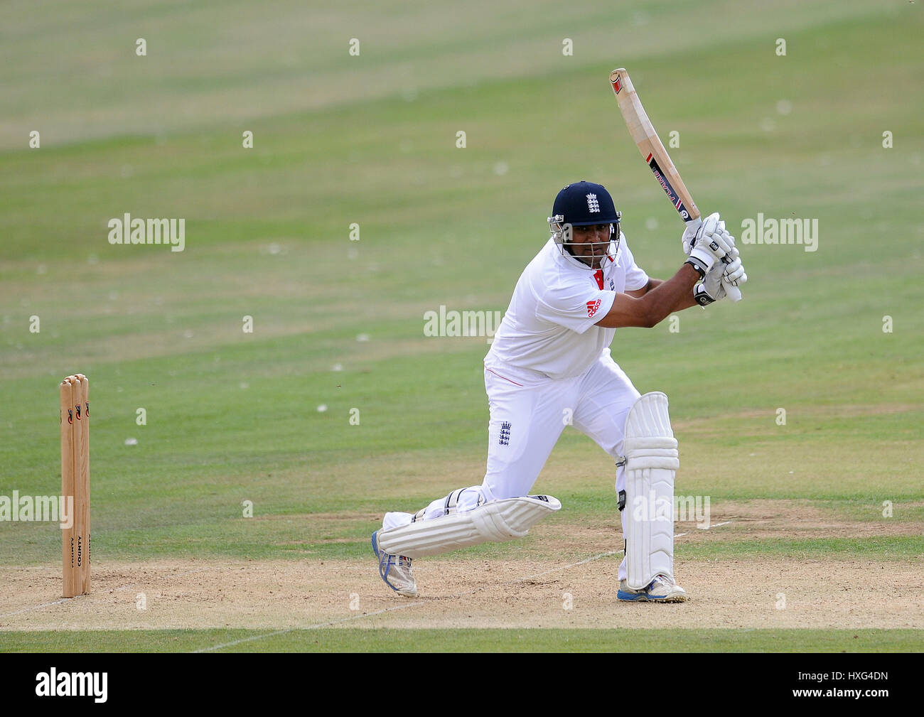 SAMIT PATEL INGHILTERRA NOTTINGHAMSHIRE INGHILTERRA & NOTTINGHAMSHIRE SCARBOROUGH CRICKET CLUB SCARBOROUGH INGHILTERRA 02 Agosto 2011 Foto Stock