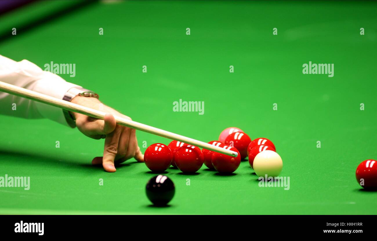 Difficile preascolto su Rossi World Snooker Championship il crogiolo SHEFFIELD Inghilterra 18 aprile 2009 Foto Stock