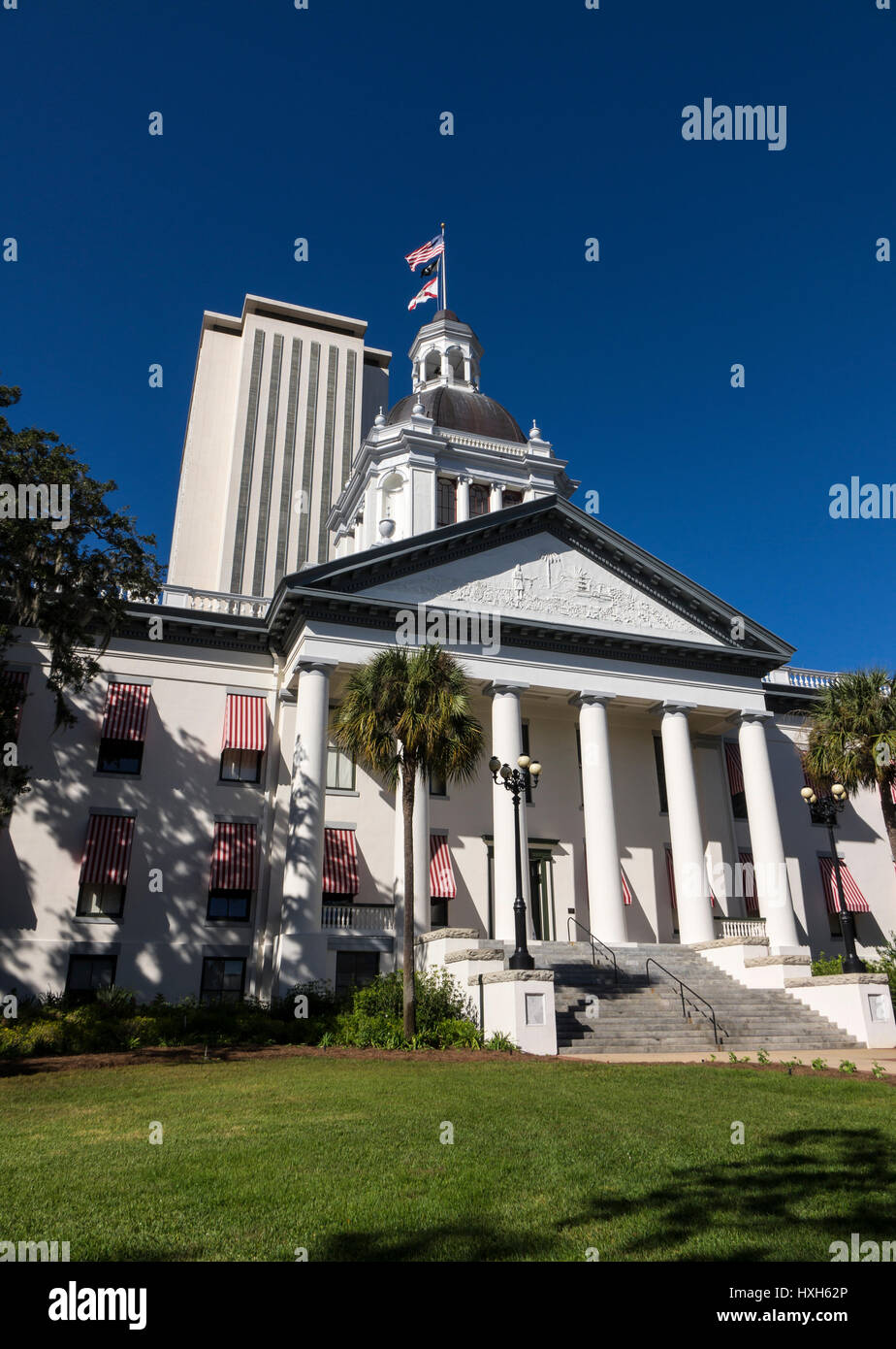 Nuova Florida State Capitol Building, Tallahassee e la storica Capitol Museum, STATI UNITI D'AMERICA Foto Stock