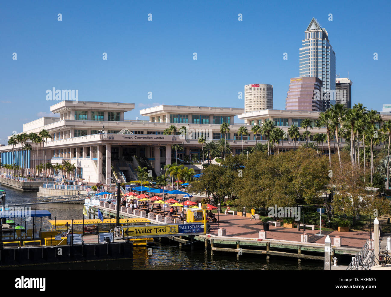 Baia di Tampa Riverwalk Area, Florida, Stati Uniti d'America Foto Stock