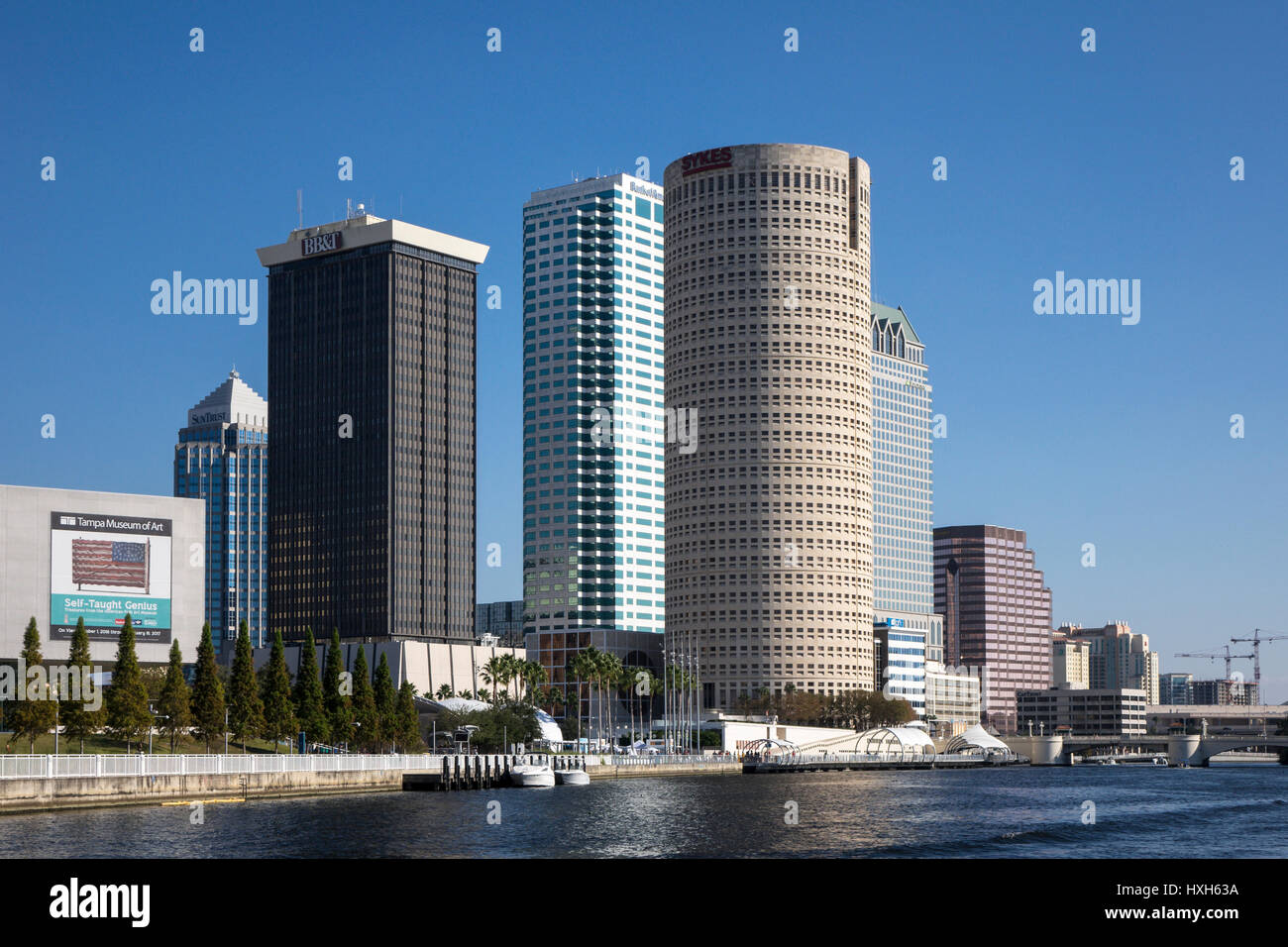 Tampa edifici CBD, Florida, Stati Uniti d'America Foto Stock