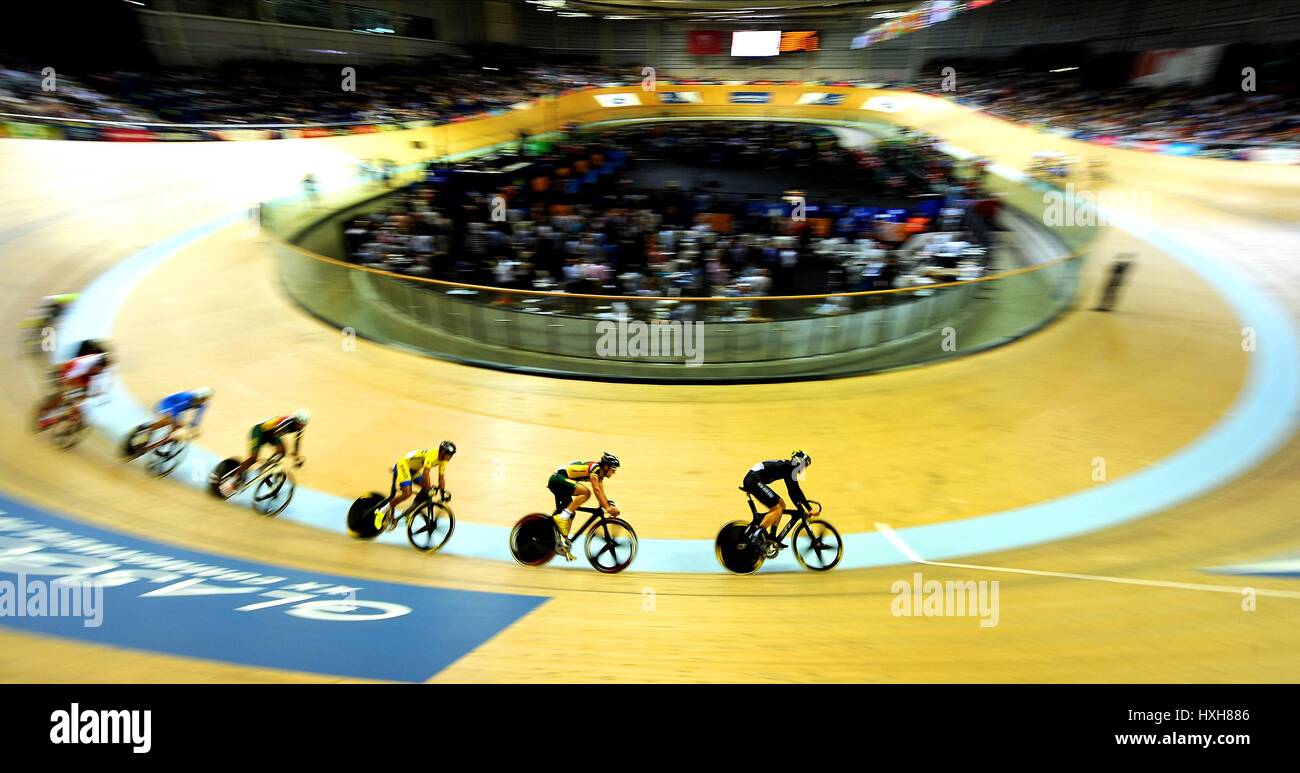 SIR CHRIS HOY VELODROME CICLISMO GIOCHI DEL COMMONWEALTH IN BICICLETTA I GIOCHI DEL COMMONWEALTH 20 SIR CHRIS HOY VELODROME GLASGOW Scozia 27 Foto Stock