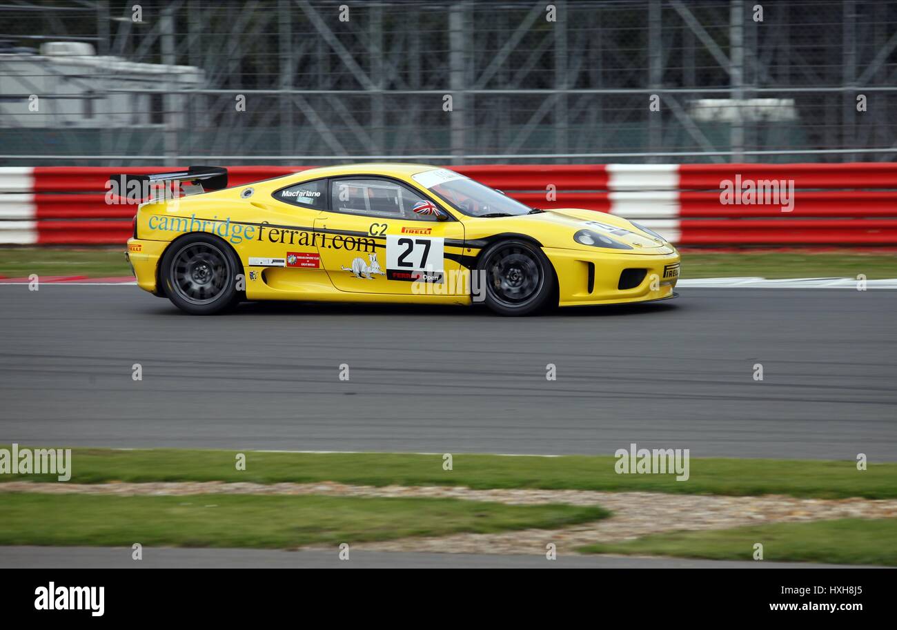 ROBERT MCFARLANE FERRARI 430 pista di Silverstone circuito di Silverstone SILVERSTONE INGHILTERRA 16 Settembre 2012 Foto Stock