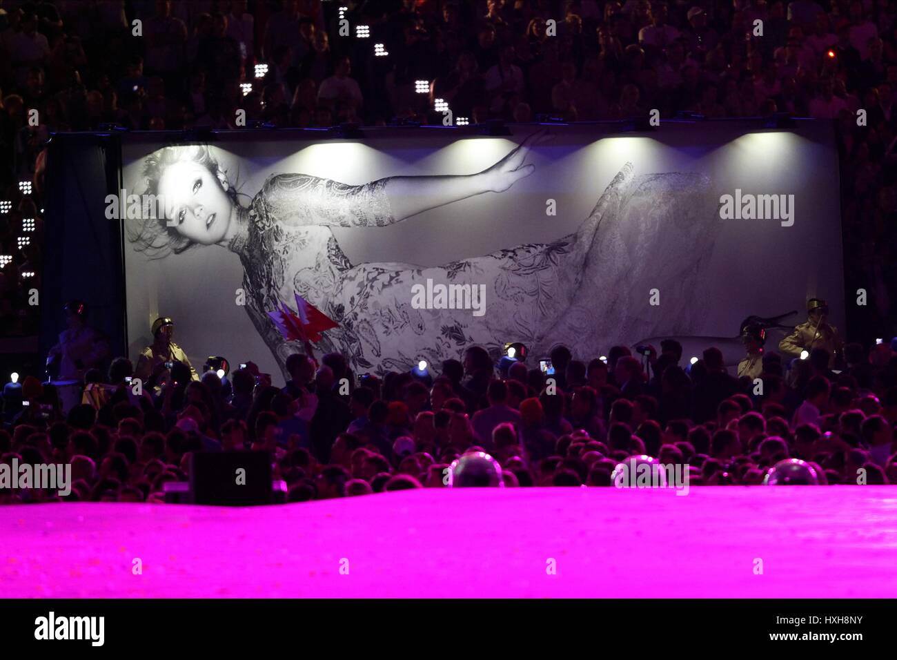 Sezione MODA GIOCHI OLIMPICI CERIMONIA DI CHIUSURA DEI GIOCHI OLIMPICI CERIMONIA DI CHIUSURA Stratford London Inghilterra 12 Agosto 2012 Foto Stock