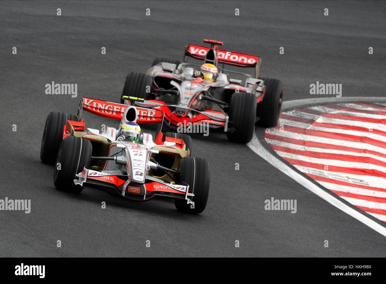 LEWIS HAMILTON MCLAREN MERCE Gran Premio del Brasile a Interlagos BRASILE 02 Novembre 2008 Foto Stock