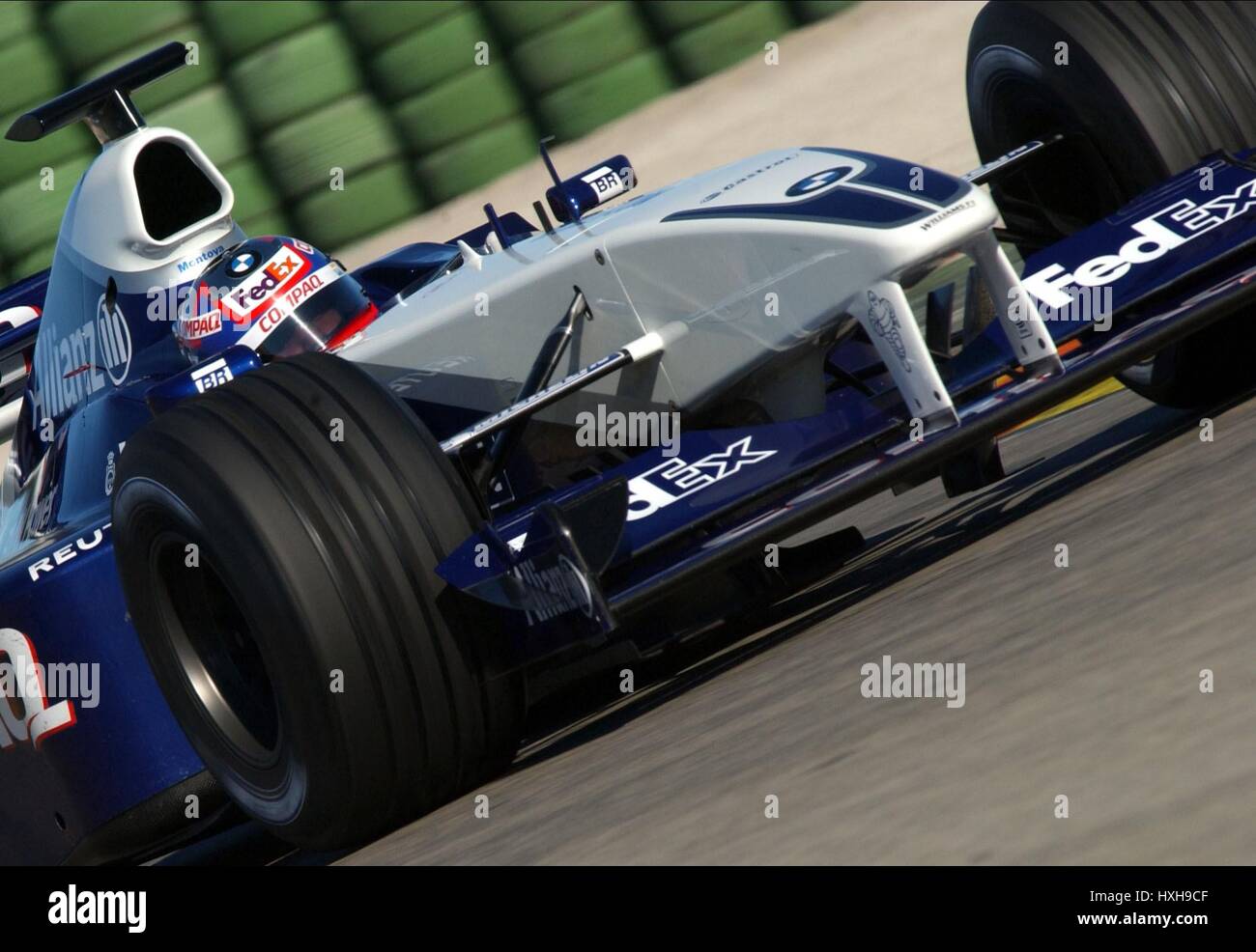 JUAN MONTOYA WILLIAMS RACING DRIVER 26 Maggio 2002 Foto Stock