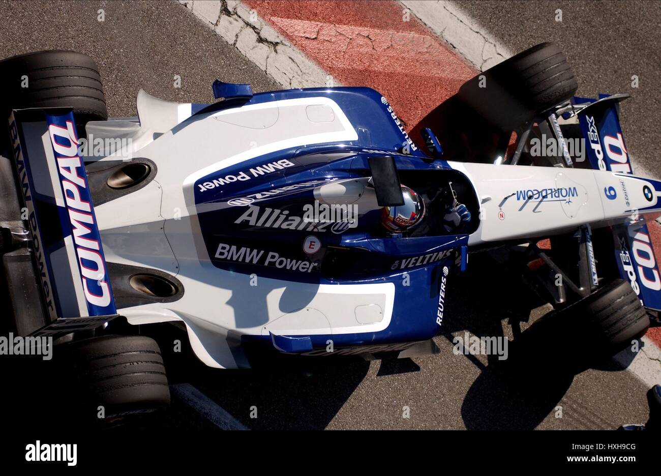 JUAN MONTOYA WILLIAMS RACING DRIVER 26 Maggio 2002 Foto Stock