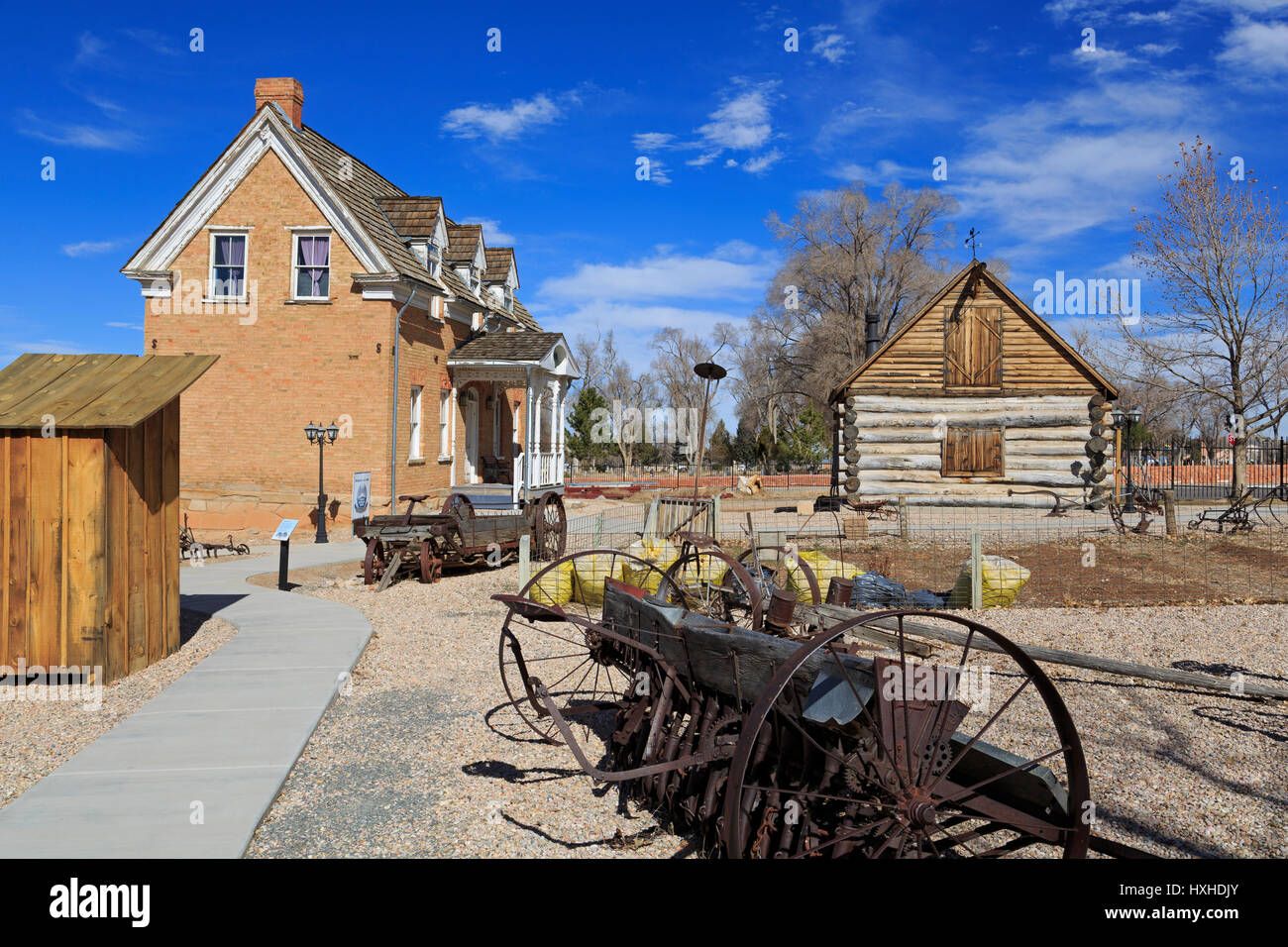 Hunter House, frontiera Homestead State Park, Cedar City, Utah, Stati Uniti d'America Foto Stock