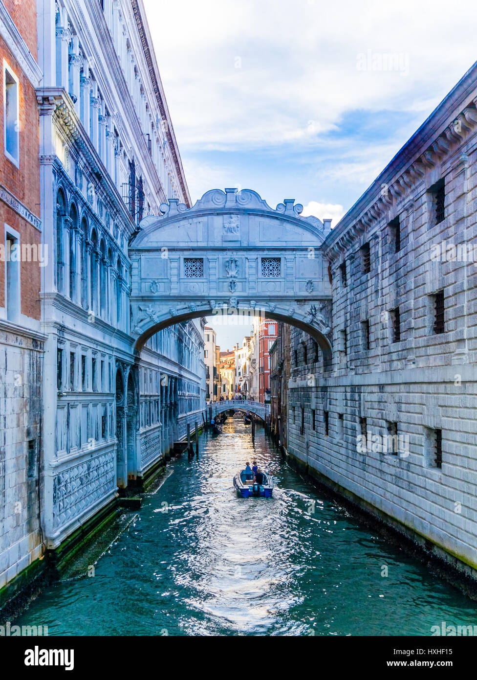 Ponte dei Sospiri, il Palazzo del Doge di Venezia Foto Stock
