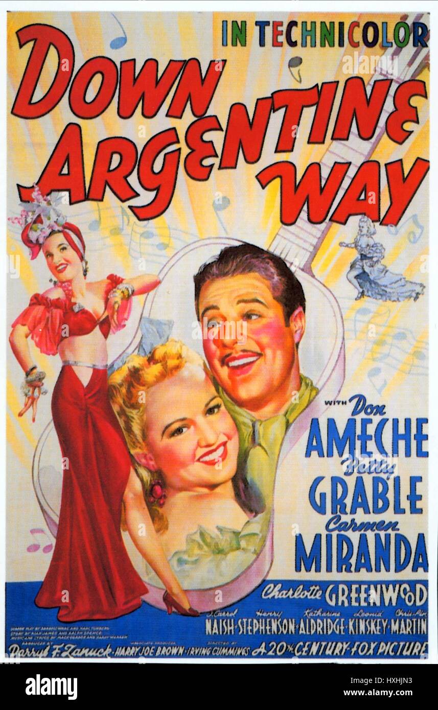 POSTER DEL FILMATO giù modo Argentina (1940) Foto Stock