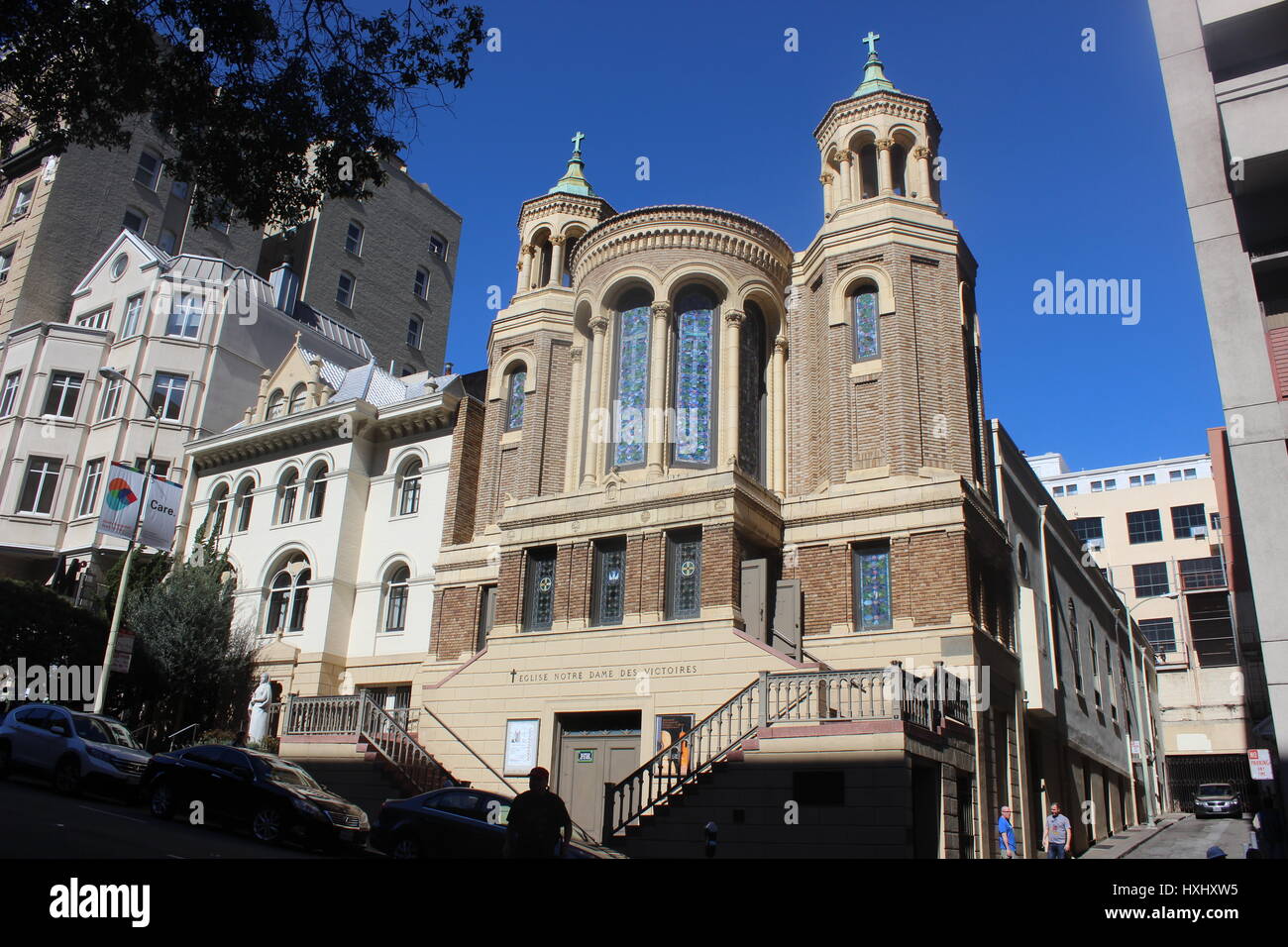 Chiesa francese di San Francisco, California Foto Stock