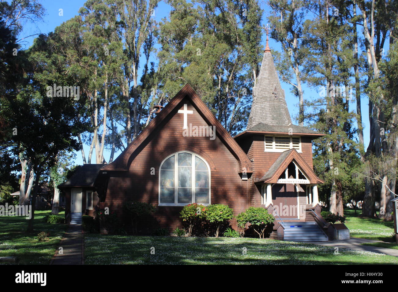 Dalla cappella di San Pietro si, Mare isola Cantiere Navale, Vallejo, California Foto Stock