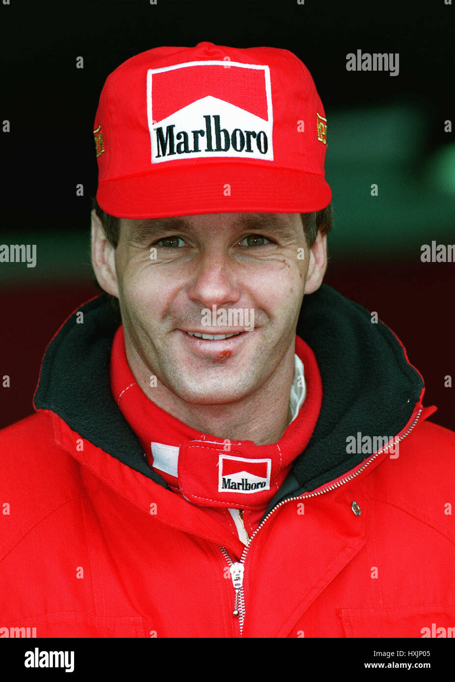GERHARD Berger. FERRARI 09 Marzo 1995 Foto Stock
