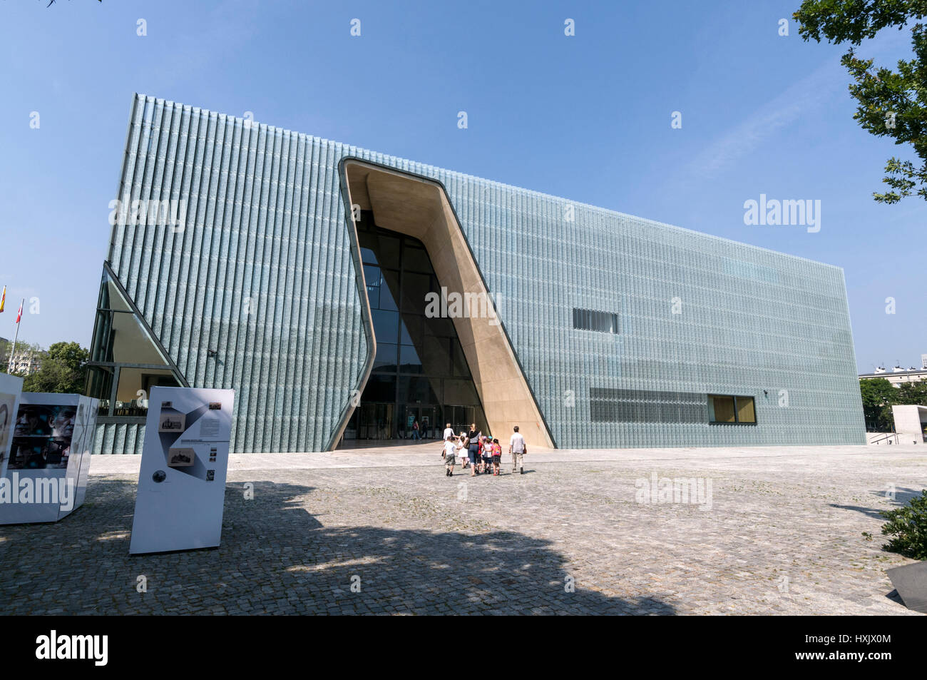 Una storica displayt fotografici al Museo di Storia di ebrei polacchi inaugurato il 19 aprile 2013 sulla strada Anielewicza ho Foto Stock