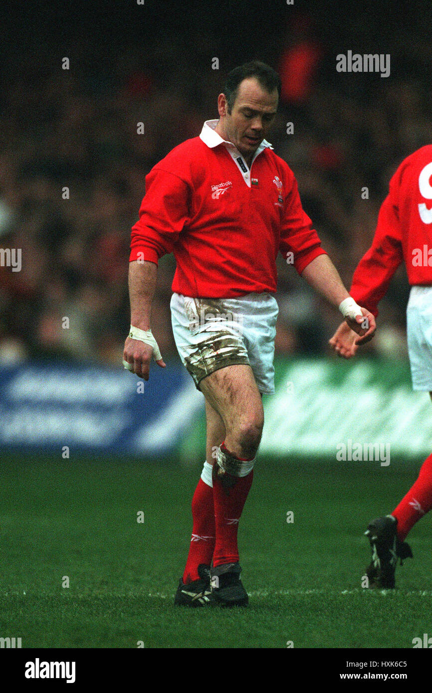 IEUAN EVANS GALLES V Irlanda 01 Febbraio 1997 Foto Stock