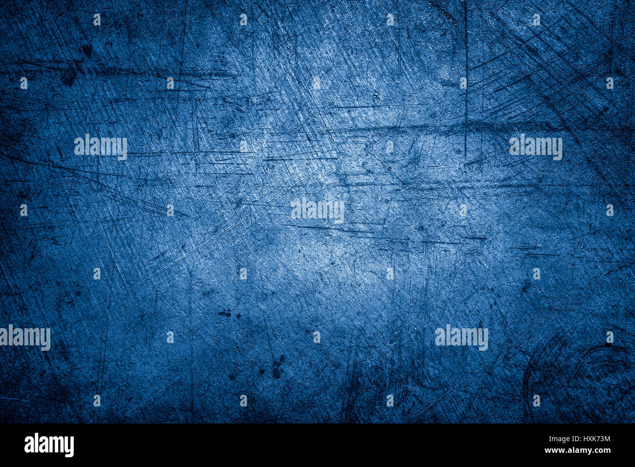 Vista dettagliata del blu parete testurizzata Foto Stock
