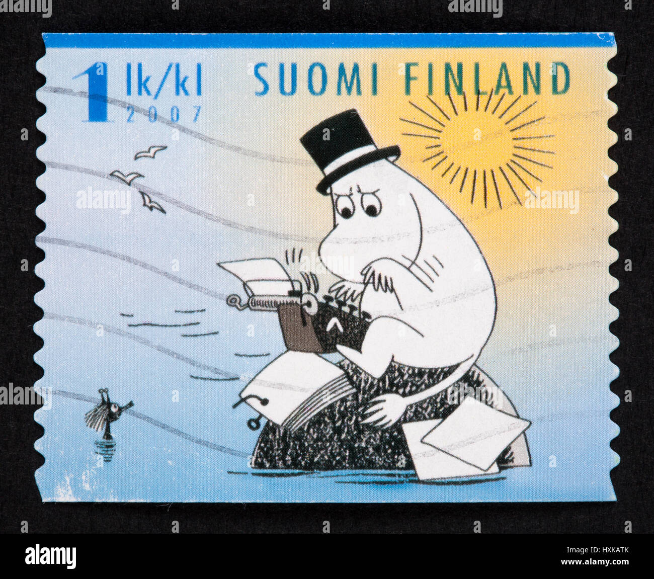 Il finlandese francobollo Foto Stock