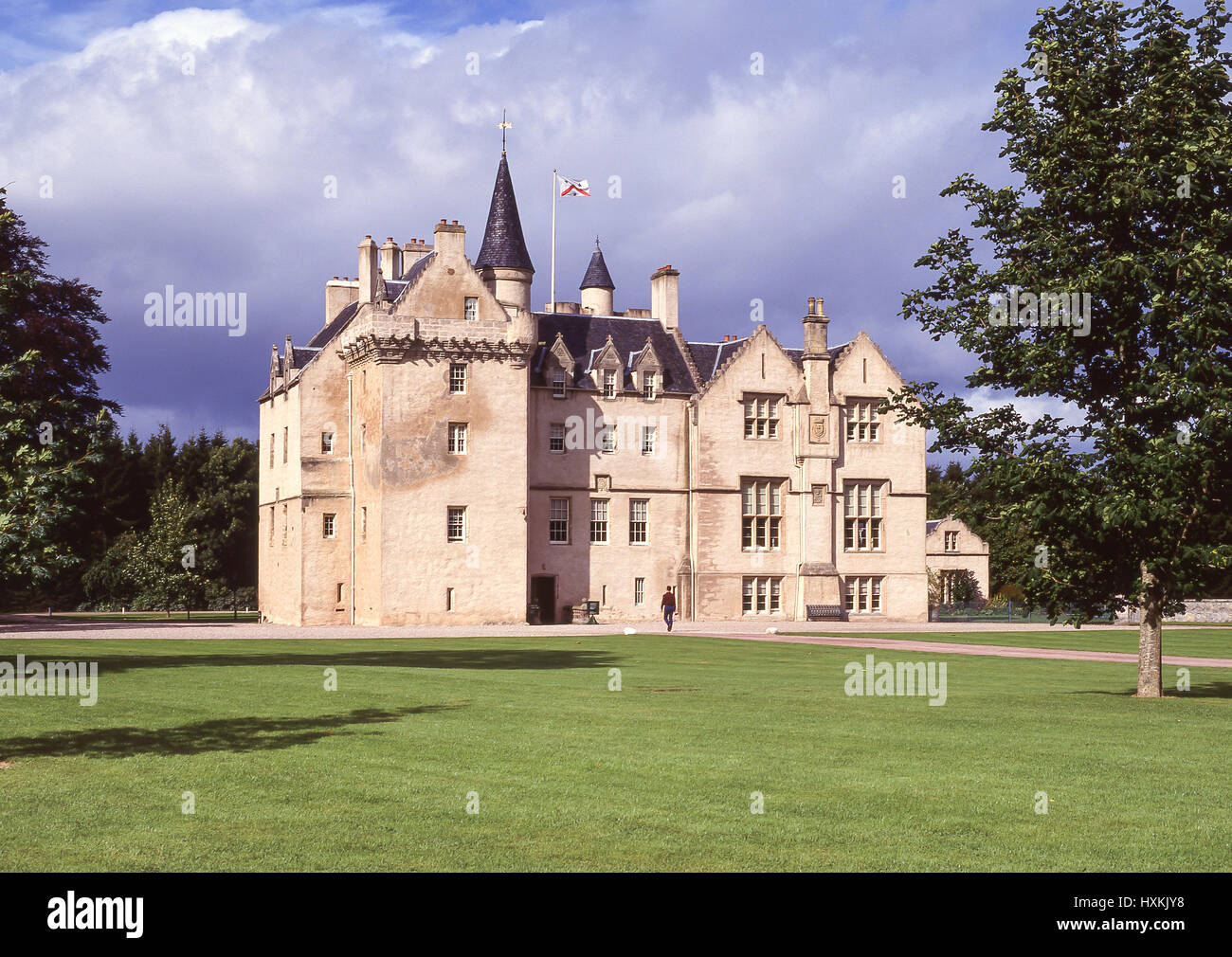 Brodie Castle e motivi, Forres, murene, Scotland, Regno Unito Foto Stock