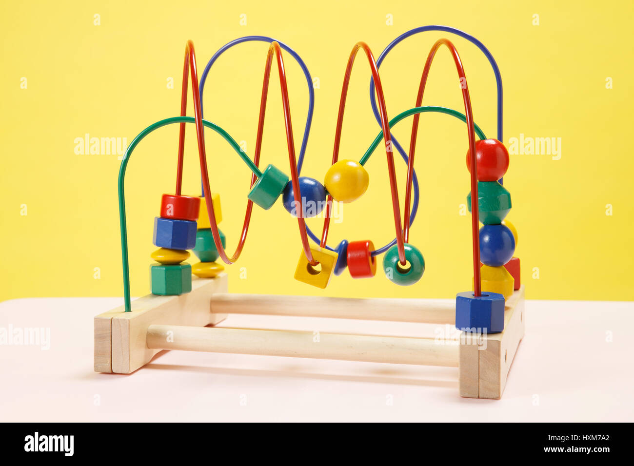 In legno dei giocattoli educativi Foto Stock