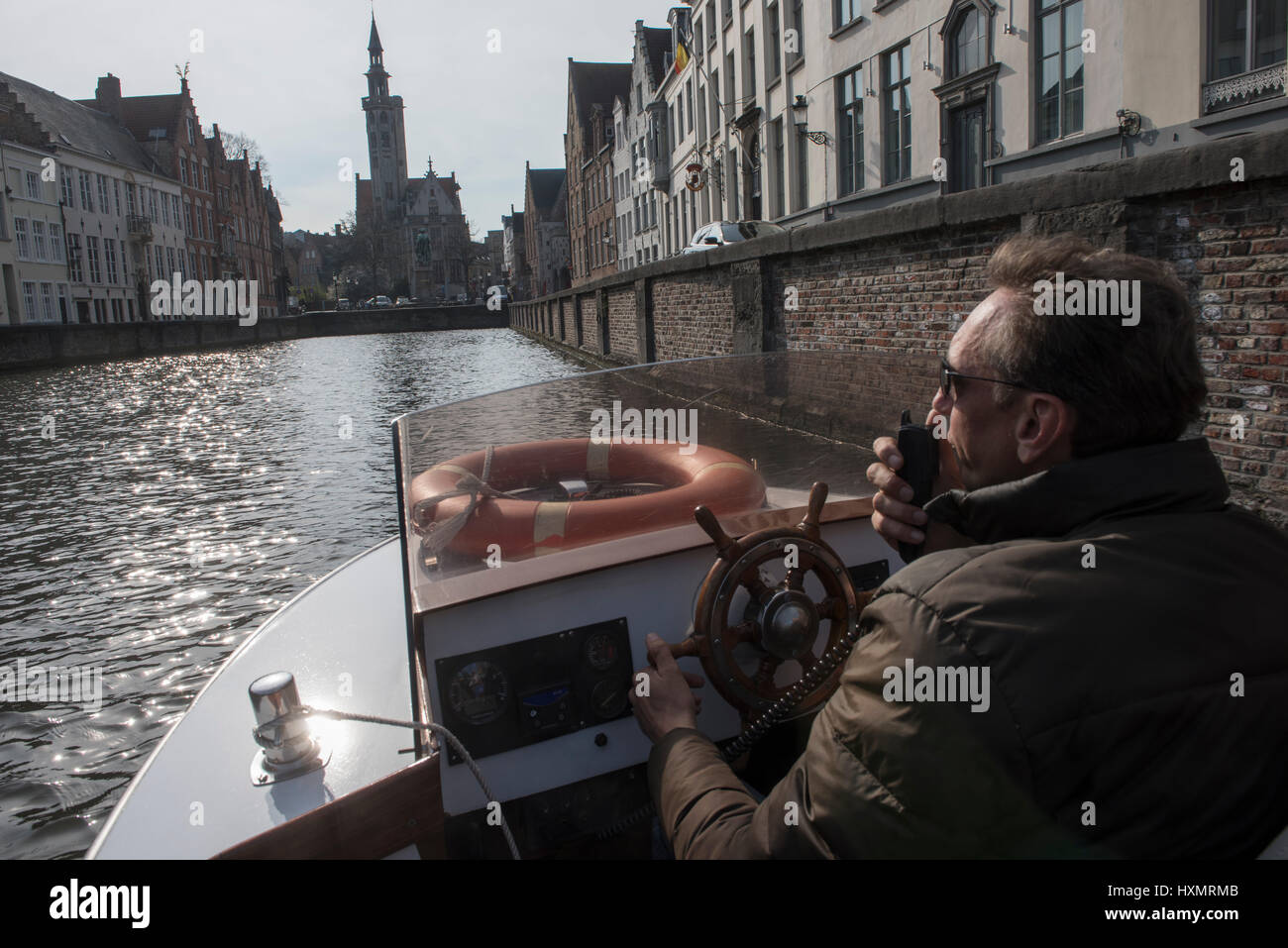 Bruges o Brugge è la capitale e la città più grande della provincia della Fiandre Occidentale nella regione fiamminga del Belgio, nel nord-ovest del paese. Foto Stock