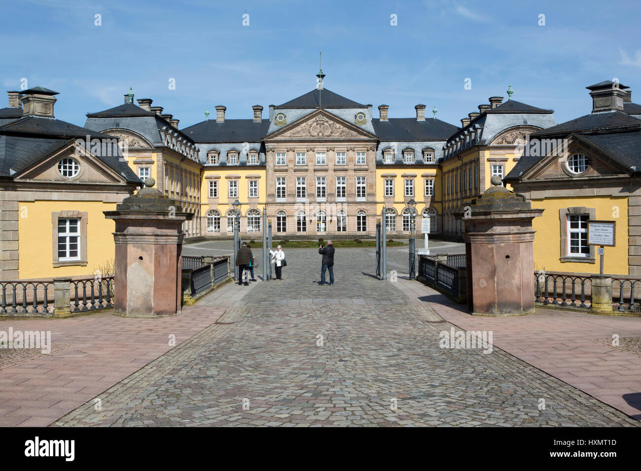 Residenzschloss Bad Arolsen, Landkreis Waldeck Frankenberg, Assia, Deutschland, Europa, Castello barocco a Bad Arolsen, Germania Foto Stock