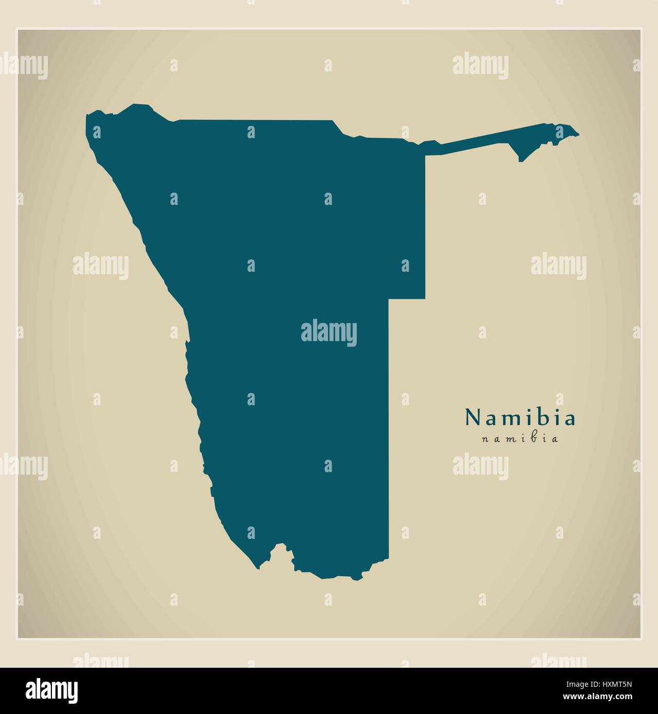 Namibia Mappa Mappa della namibia Immagini Vettoriali Stock - Alamy