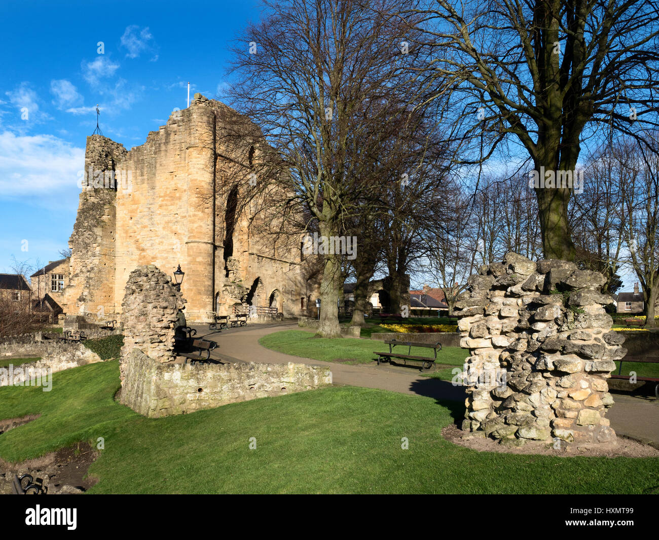 Il Kings Tower a Knaresborough Castle Knaresborough North Yorkshire, Inghilterra Foto Stock