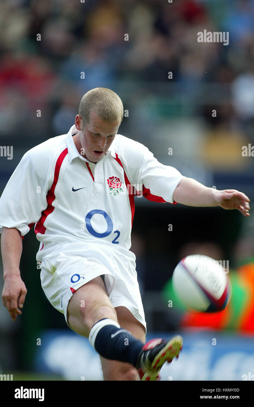 DAVE WALDER INGHILTERRA & Newcastle Falcons RU TWICKENHAM LONDON 25 Maggio 2003 Foto Stock