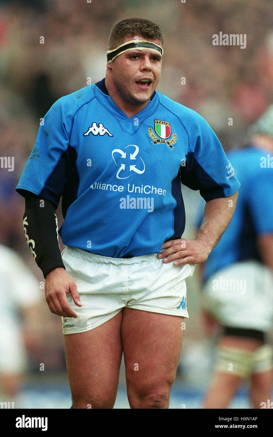 ANDREA LO CICERO ITALIA & RDS ROMA RU TWICKENHAM LONDON 17 Febbraio 2001  Foto stock - Alamy