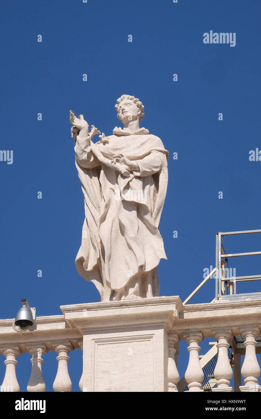Alberto, Frammento del colonnato della Basilica di San Pietro in Vaticano Foto Stock