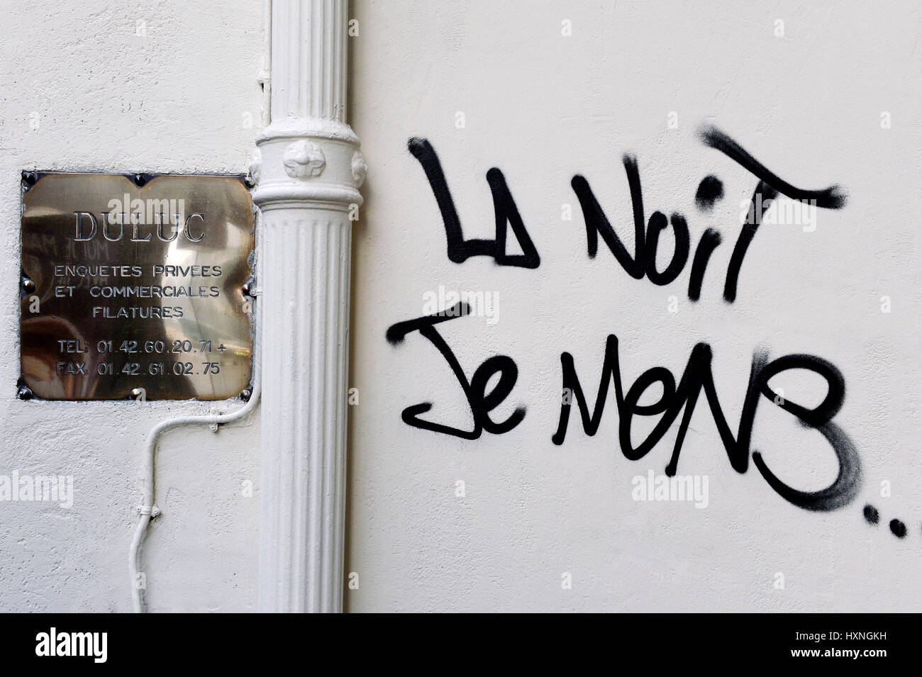 Duluc detective privati agenzia, Parigi, Francia Foto Stock