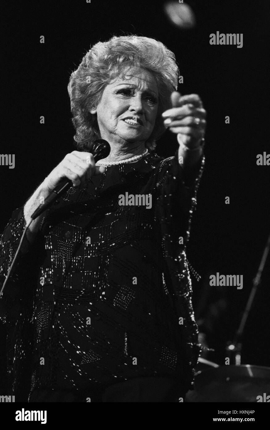 Anita O'Day nato Anita Belle Colton American jazz cantante 1986 Foto Stock