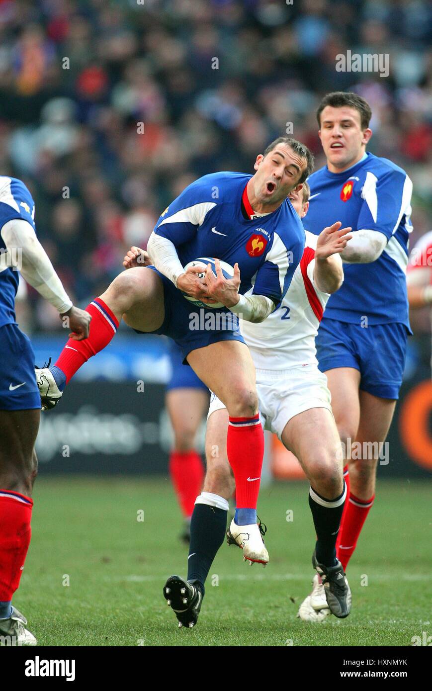 THOMAS CASTAIGNEDE FRANCIA V INGHILTERRA STADE FRANCIA PARIGI FRANCIA 12 Marzo 2006 Foto Stock