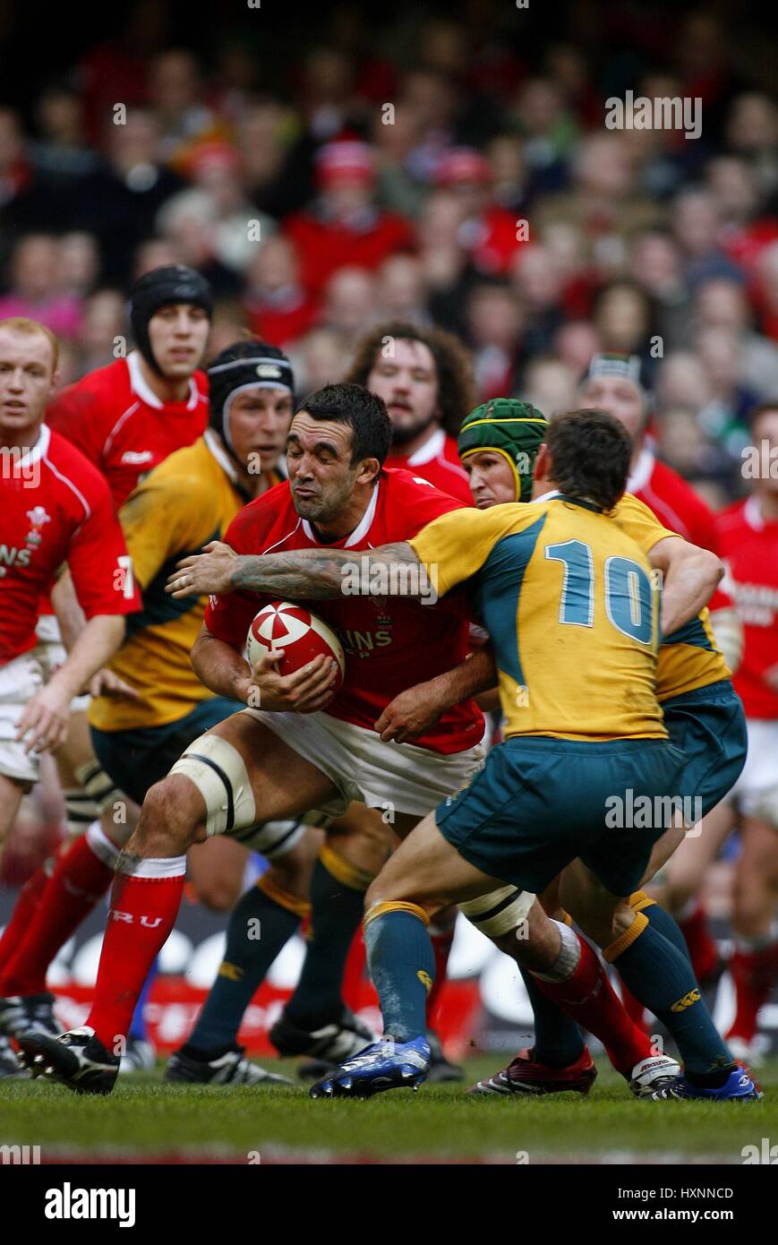 JONATHAN THOMAS & MATT ROGERS GALLES V AUSTRALIA Millennium Stadium Cardiff Galles 04 Novembre 2006 Foto Stock