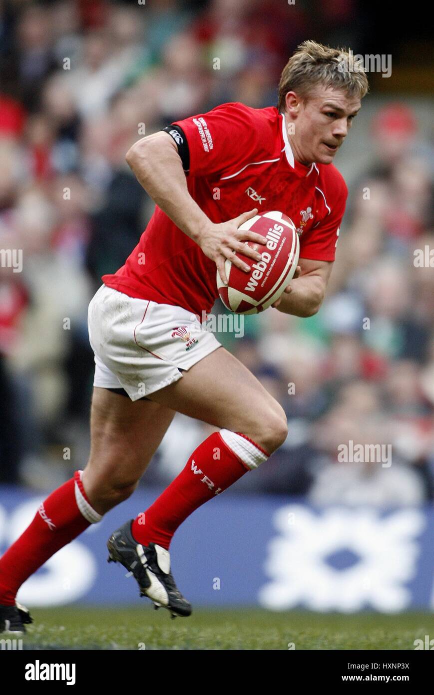 DWAYNE PEEL GALLES & LLANELLI SCARLETS Millennium Stadium Cardiff Galles 04 Febbraio 2007 Foto Stock