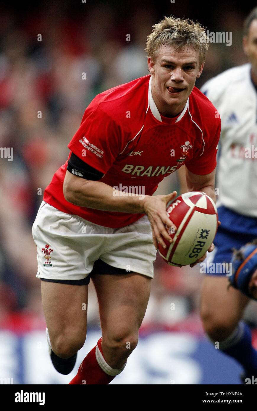 DWAYNE PEEL GALLES & LLANELLI SCARLETS Millennium Stadium Cardiff Galles 04 Febbraio 2007 Foto Stock
