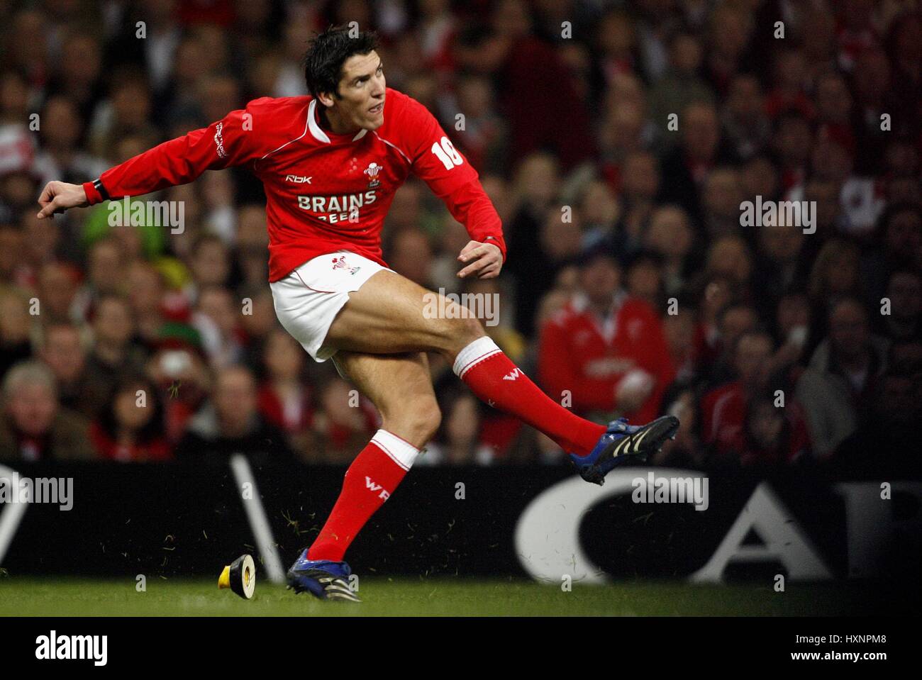 JAMES GANCIO DEL GALLES e asprì Millennium Stadium Cardiff Galles il 17 marzo 2007 Foto Stock