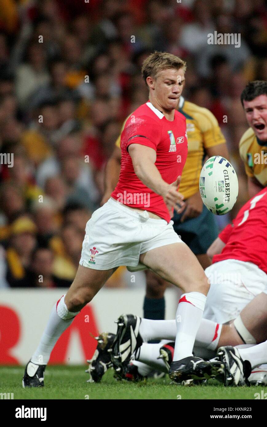 DWAYNE PEEL GALLES & LLANELLI SCARLETS Millennium Stadium Cardiff Galles 15 Settembre 2007 Foto Stock