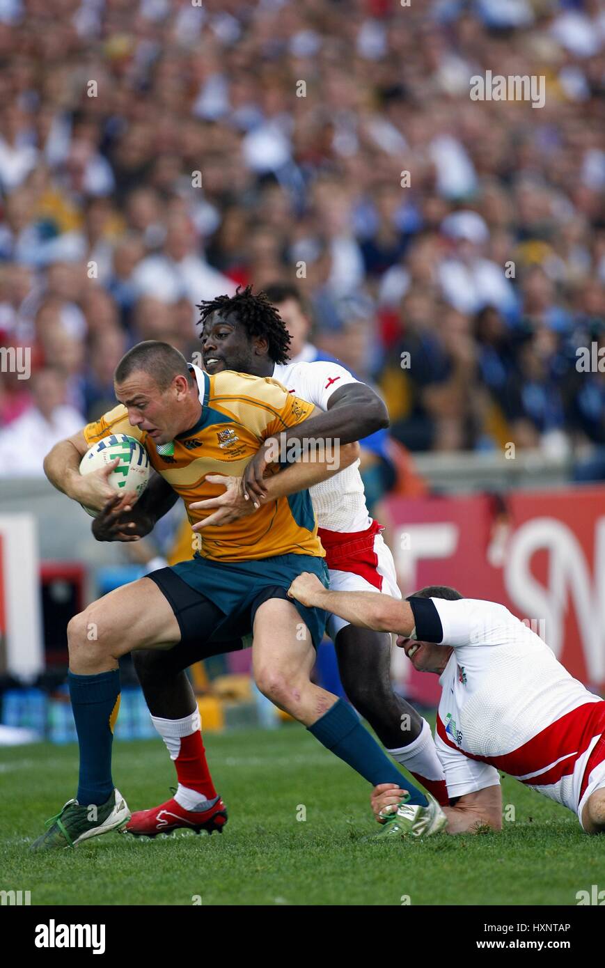 CHRIS LATHAM & PAUL SACKEY AUSTRALIA V ENGLAND STADE VELODROME MARSEILLE FRANCIA 06 Ottobre 2007 Foto Stock