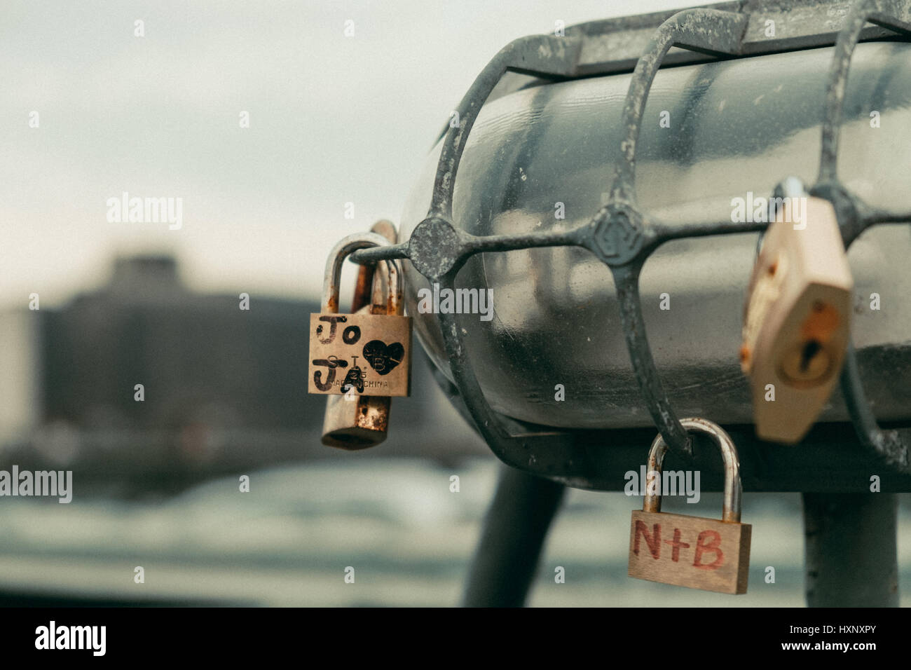 Serrature di amore Foto Stock