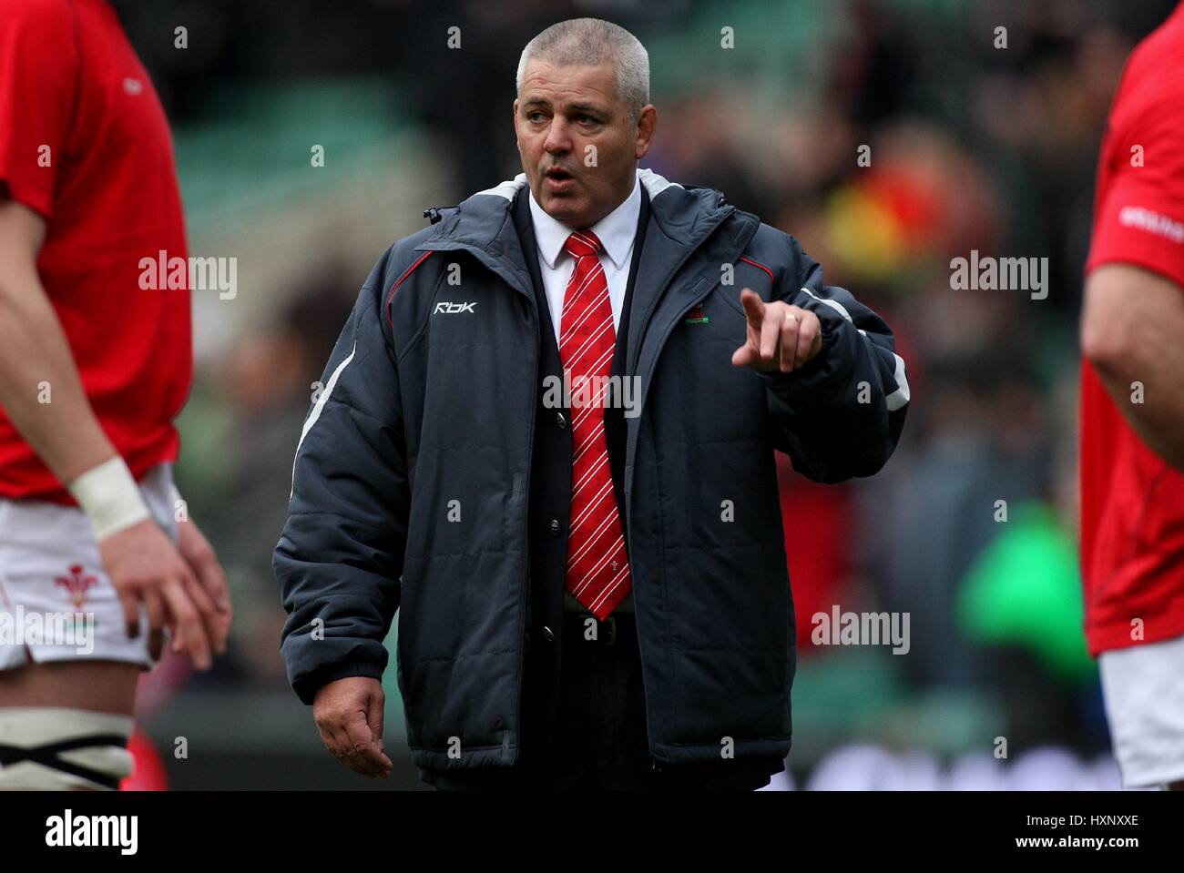 WARREN GATLAND WALES RUGBY UNION COACH TWICKENHAM Londra Inghilterra 02 Febbraio 2008 Foto Stock