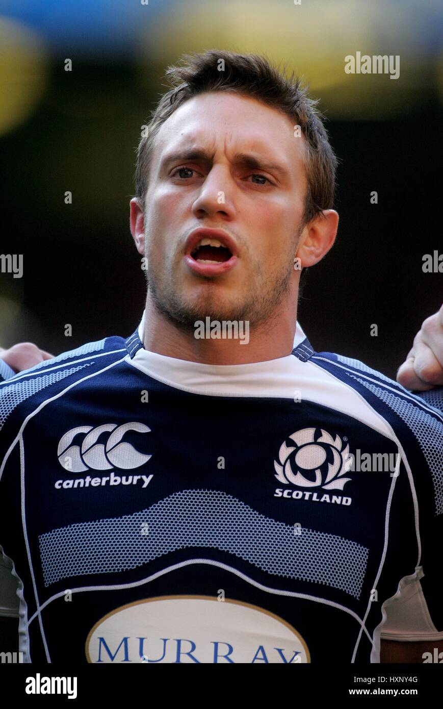 MIKE BLAIR SCOZIA & EDINBURGH Millennium Stadium Cardiff Galles 09 Febbraio 2008 Foto Stock