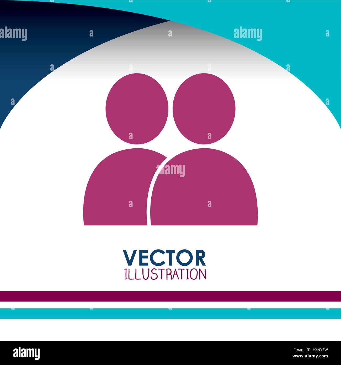 Persone design icona Illustrazione Vettoriale