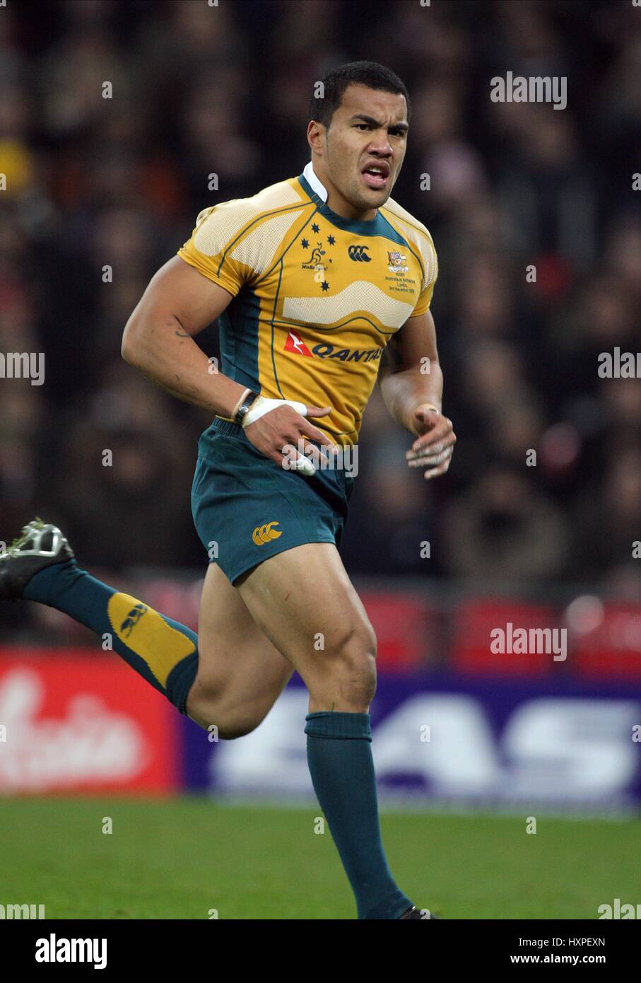 DIGBY IOANE AUSTRALIA & QUEENSLAND REDS RU Wembley Stadium Londra Inghilterra 03 Dicembre 2008 Foto Stock