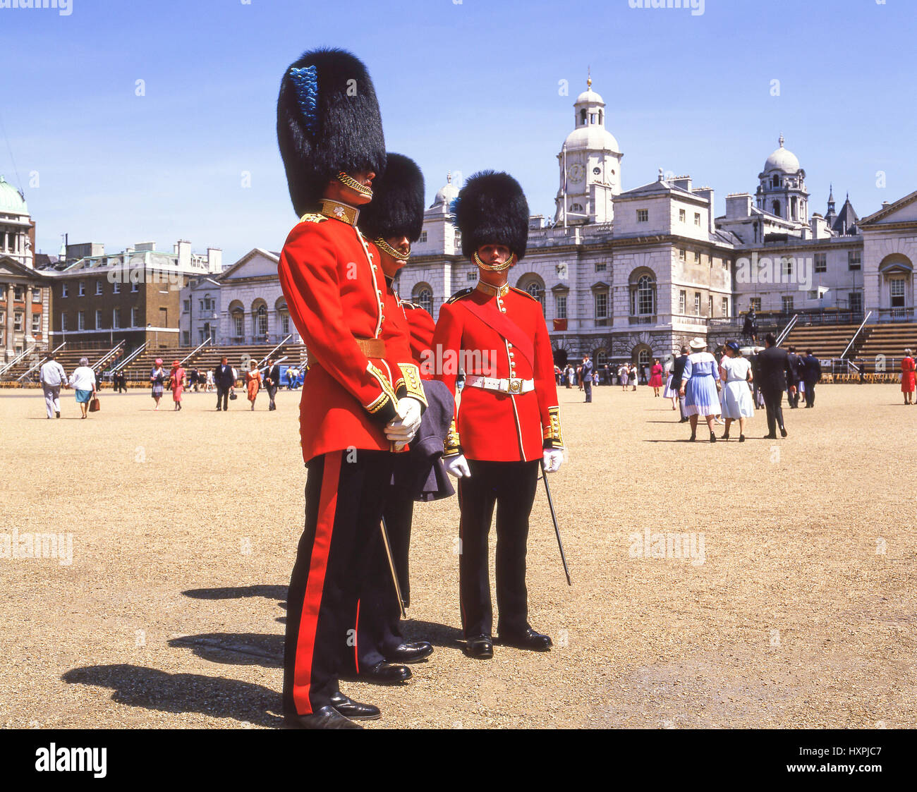 Guardie Irlandesi Alla Cerimonia Del Colore, Horse Guards Parade, Whitehall, City Of Westminster, Greater London, Inghilterra, Regno Unito Foto Stock