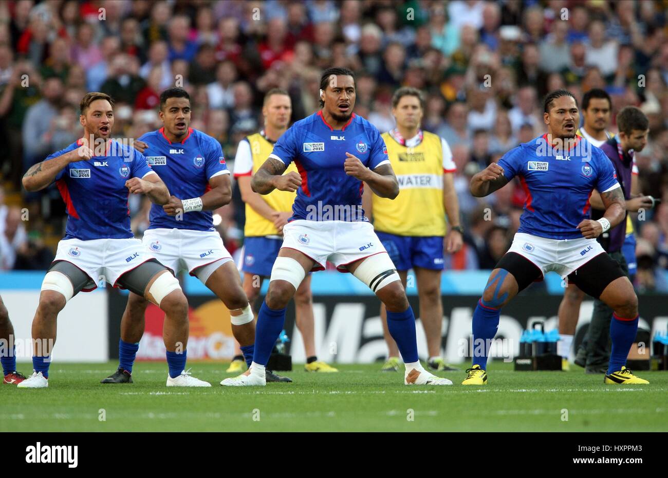 SAMOA SIVA TAU SAMOA SAMOA VILLA PARK Birmingham Inghilterra 26 Settembre 2015 Foto Stock